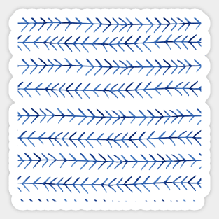 Watercolor Indigo Arrows Sticker